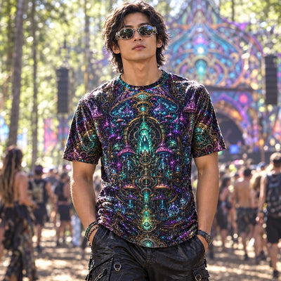 Cotton T-Shirt | Crystal Mushroom Kingdom