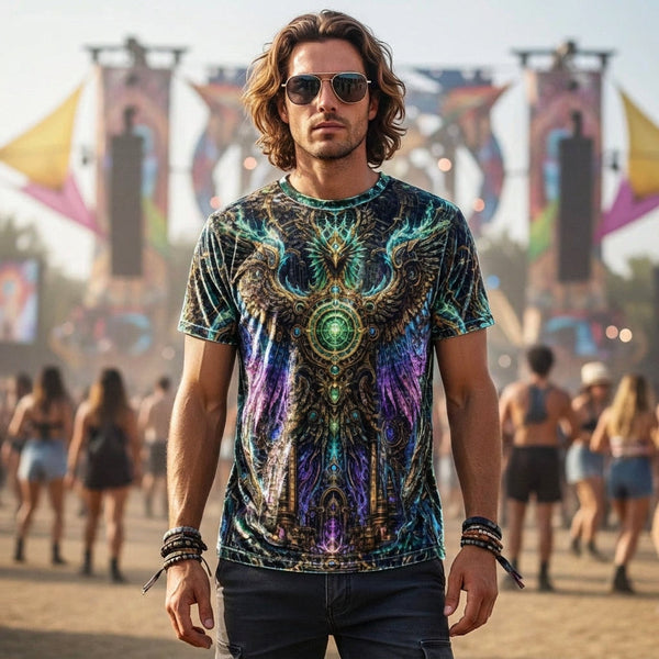 Psychedelic T-Shirts: Crushed Velvet vs Cotton Festival Tees