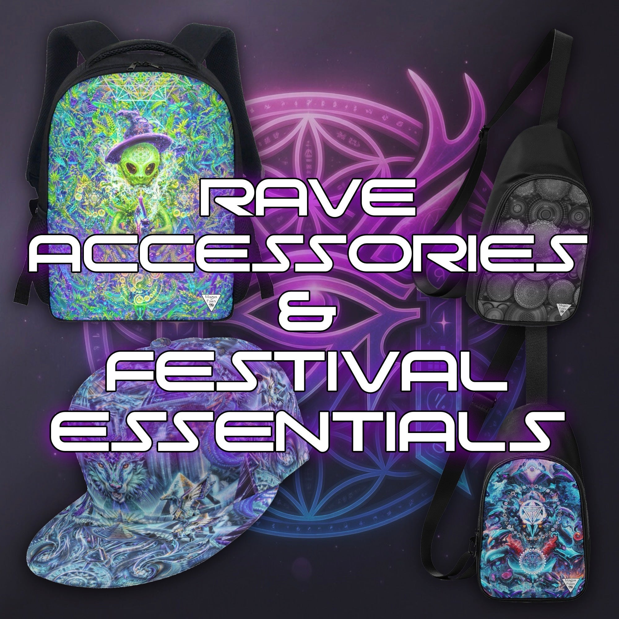 Festival Accessories & Rave Essentials Collection by Magus Fawn