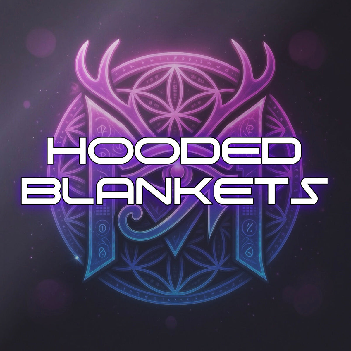 Festival hooded blankets and wearable rave blankets by Magus Fawn