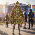 Dream Weaver Yellow Women's Festival Cloak