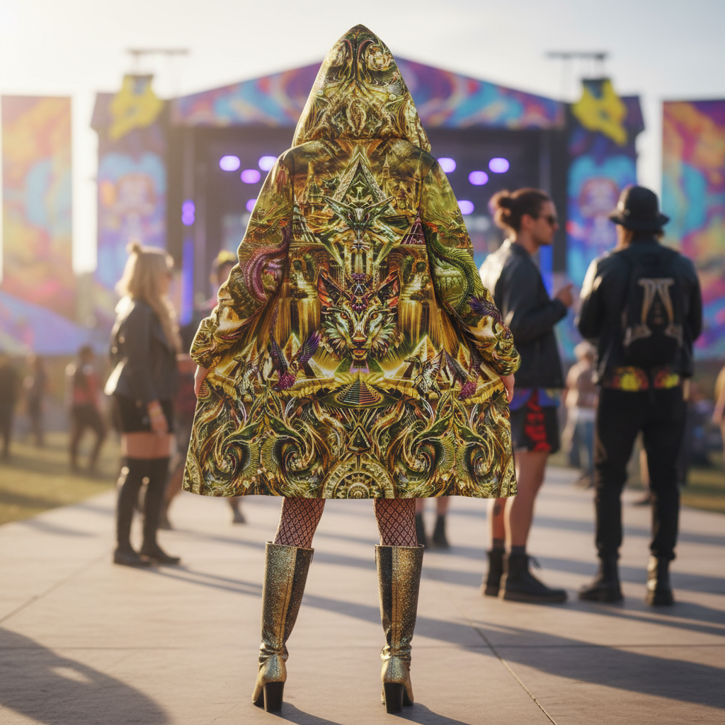 Dream Weaver Yellow Women's Festival Cloak