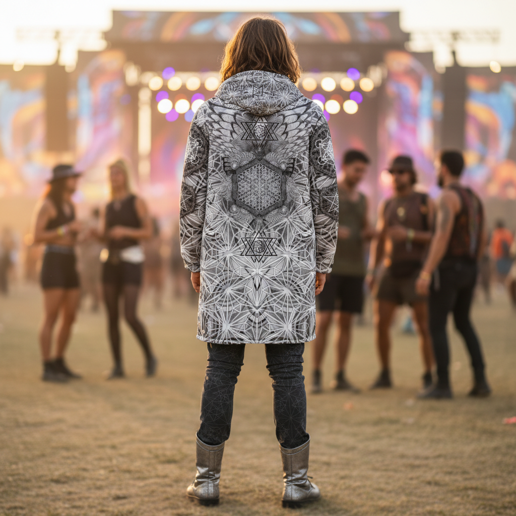 Angel Catcher Light Gray Men's Festival Cloak