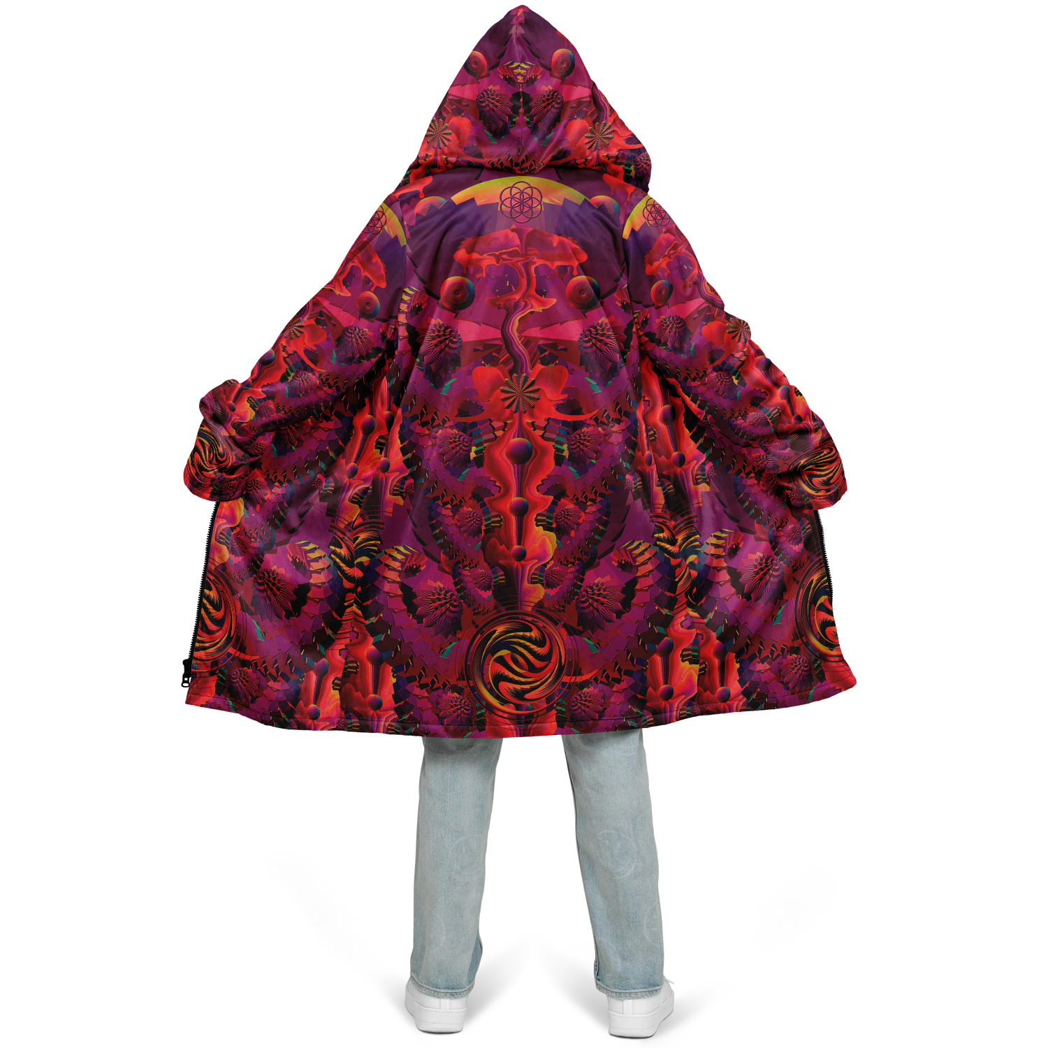 Cloak | Shroom Flower of Life Red