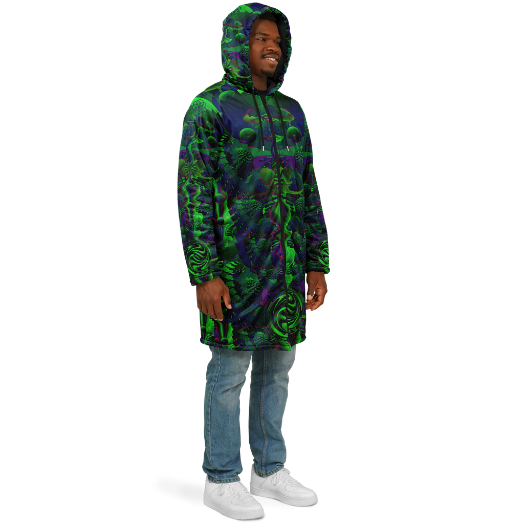 Cloak | Shroom Flower of Life Green