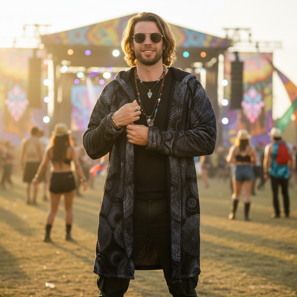 Void Mandala Men's Festival Cloak