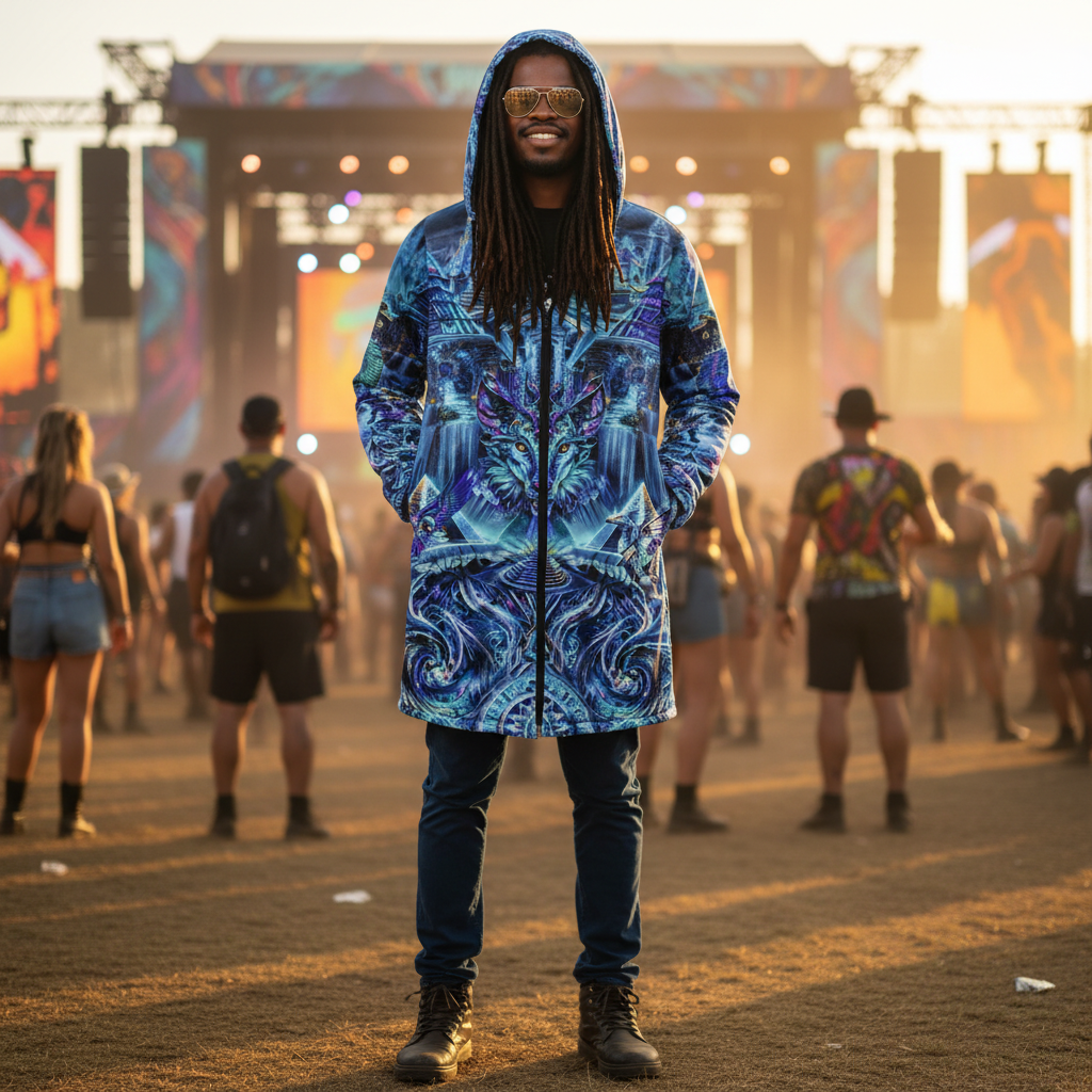 Blue Dream Weaver Men's Festival Cloak
