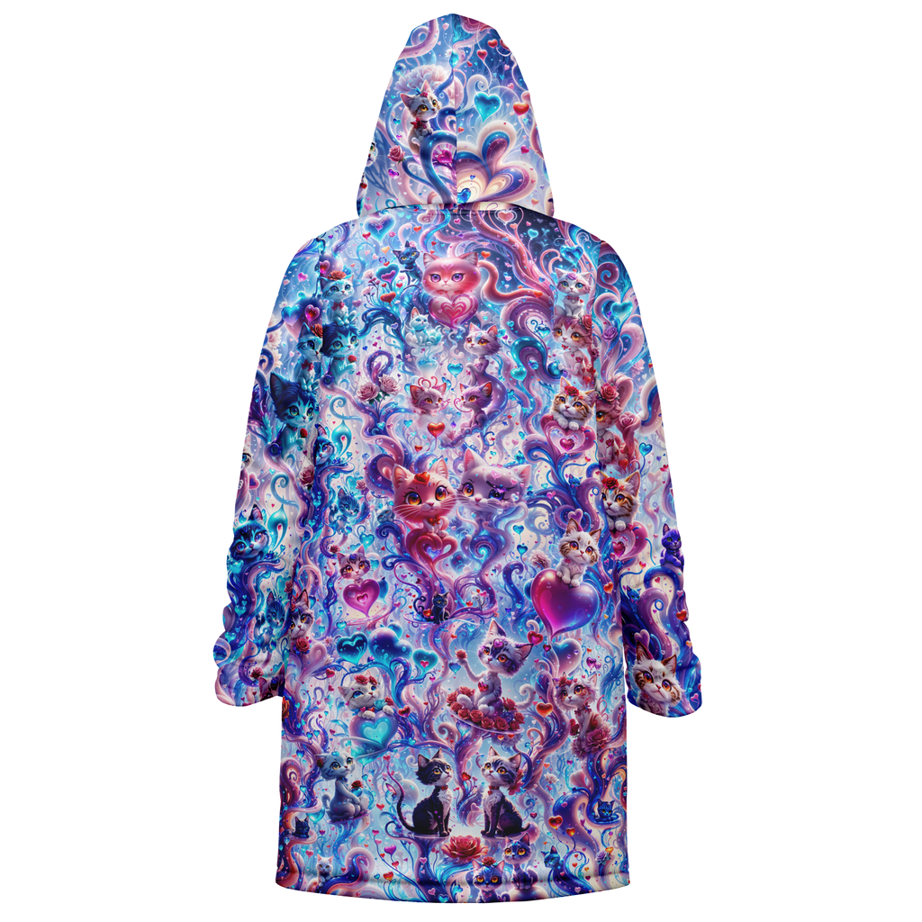 Valentine Day Cats Women's Festival Cloak