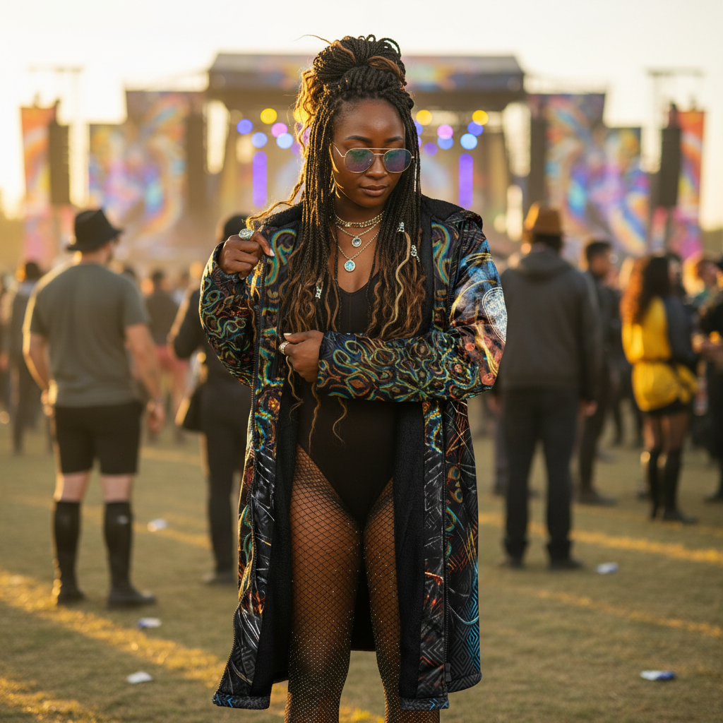 Solar Eclipse Women's Festival Cloak