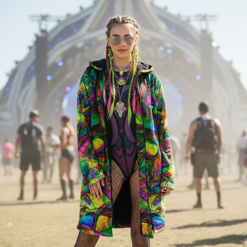 Crystalline Forest Women's Festival Cloak