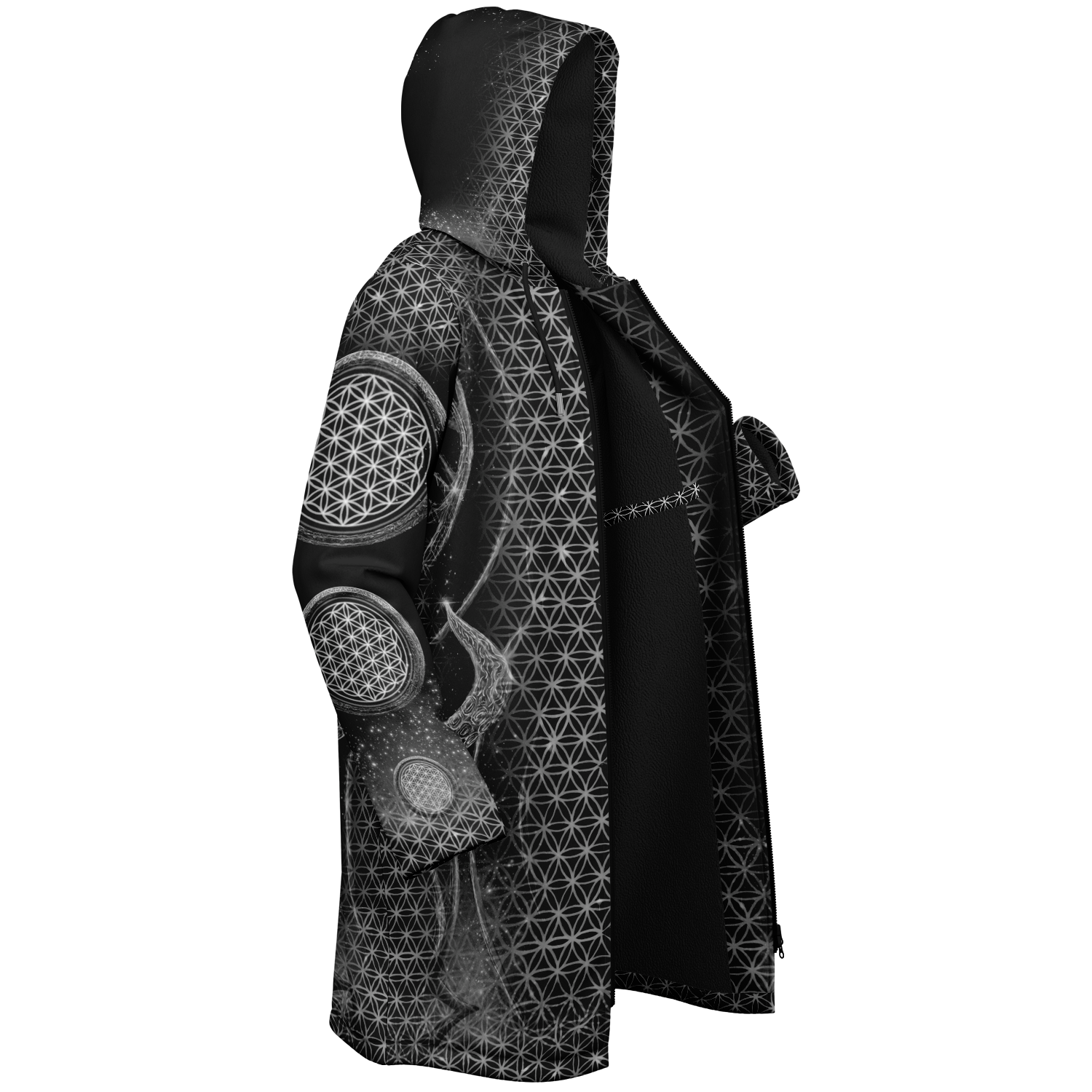 Black Mystic Eye Women's Festival Cloak