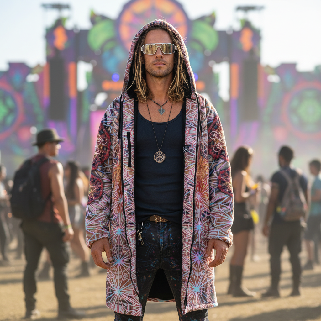 Angel Catcher Light Orange Men's Festival Cloak