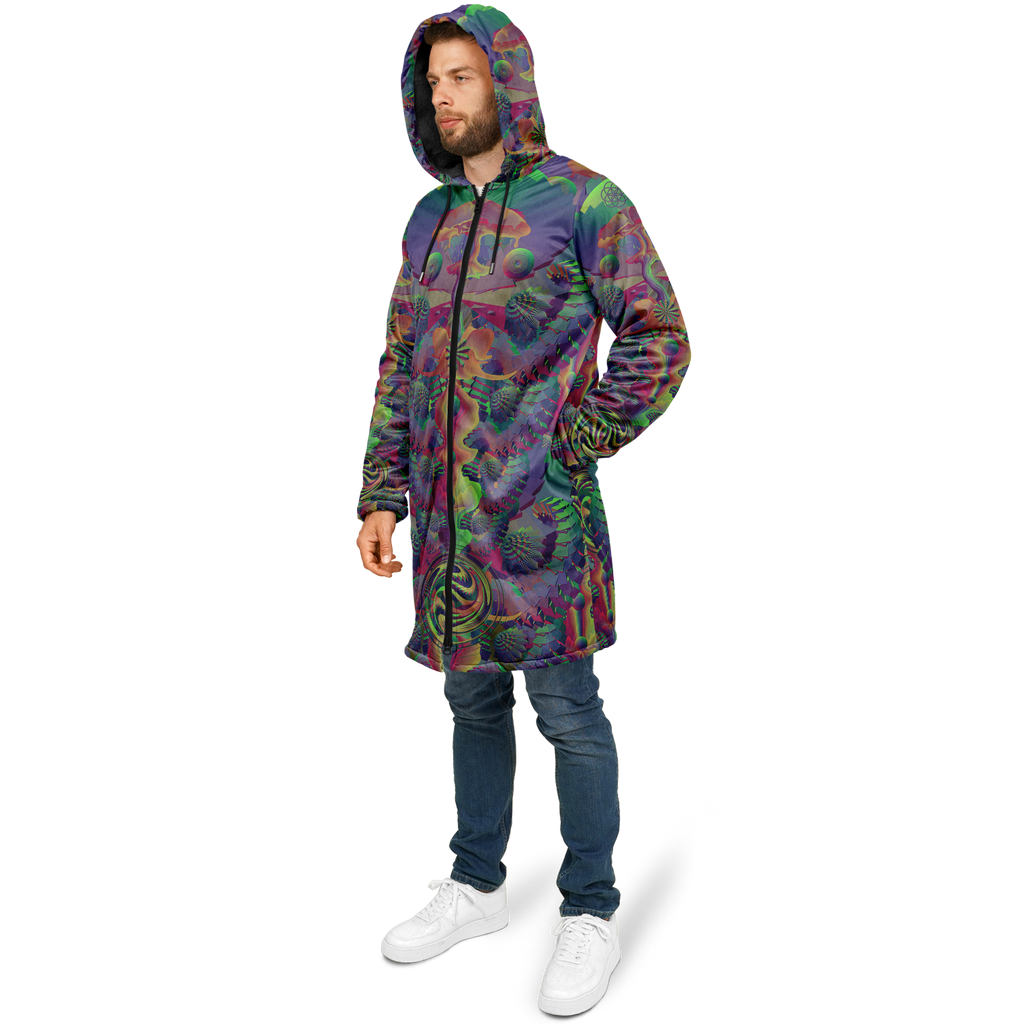 Cloak | Shroom Flower of Life Dark Rainbow