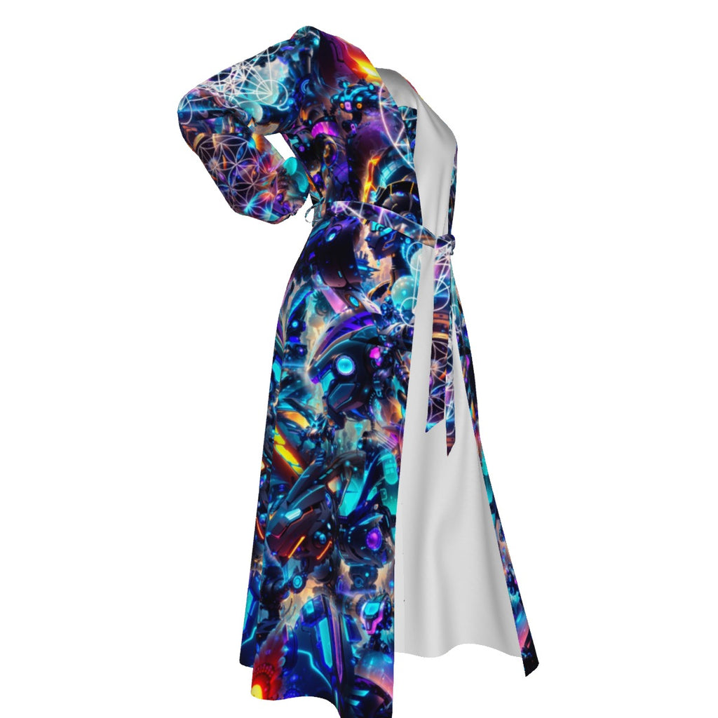 Chiffon Kimono | Cyber Punk Mech