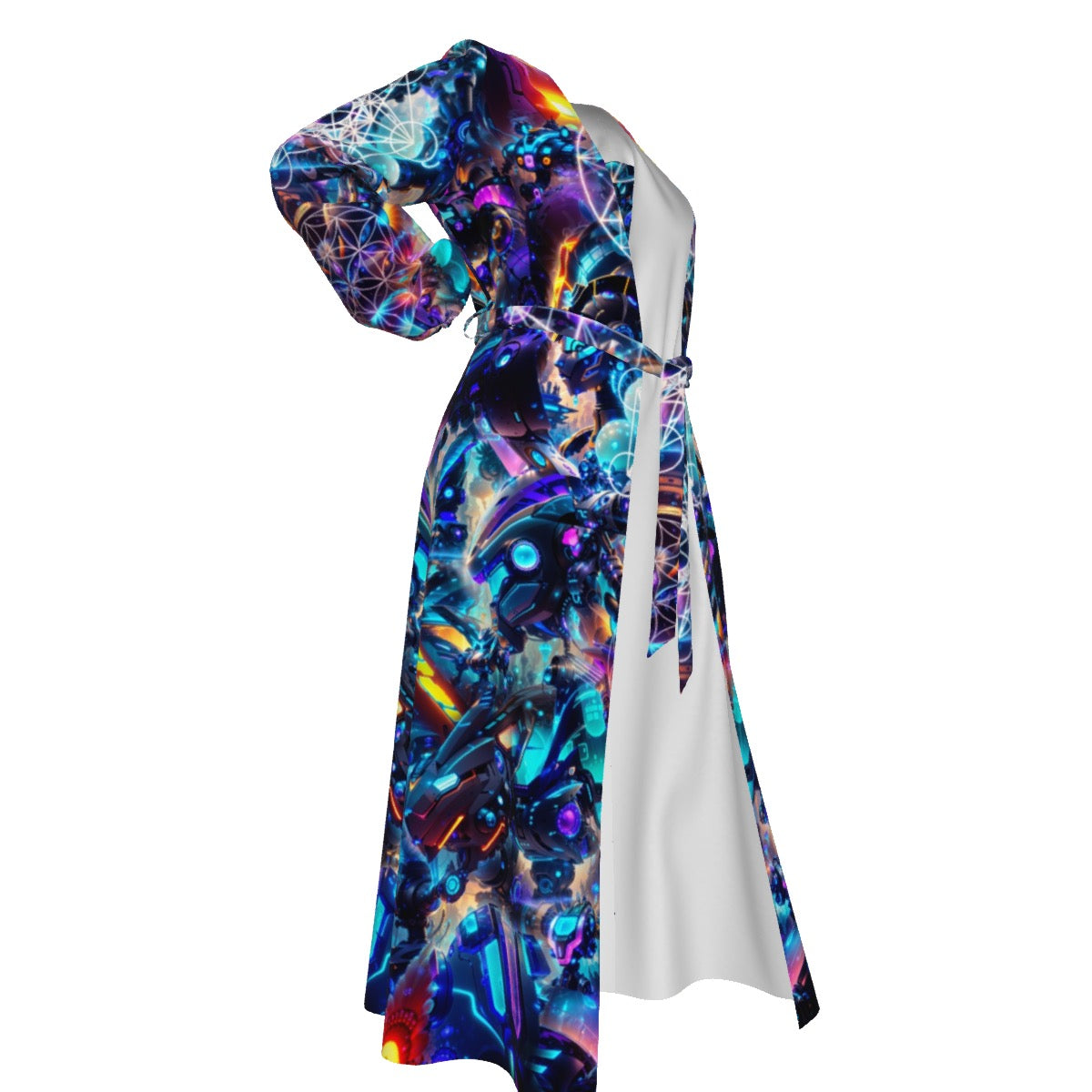 Chiffon Kimono | Cyber Punk Mech