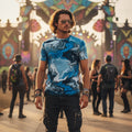 Blue Marble Cotton T-Shirt