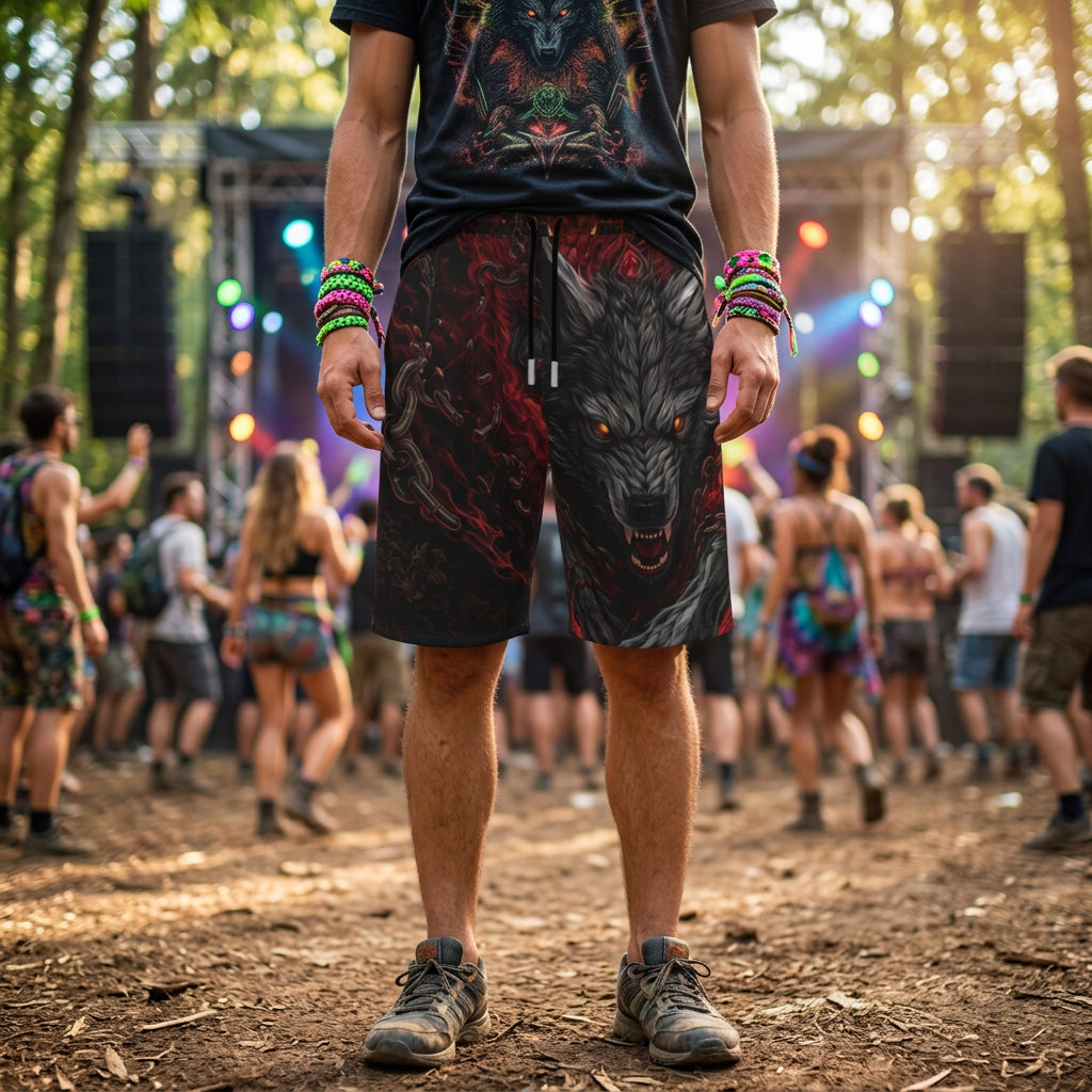 Cotton Shorts | Crimson Fenrir