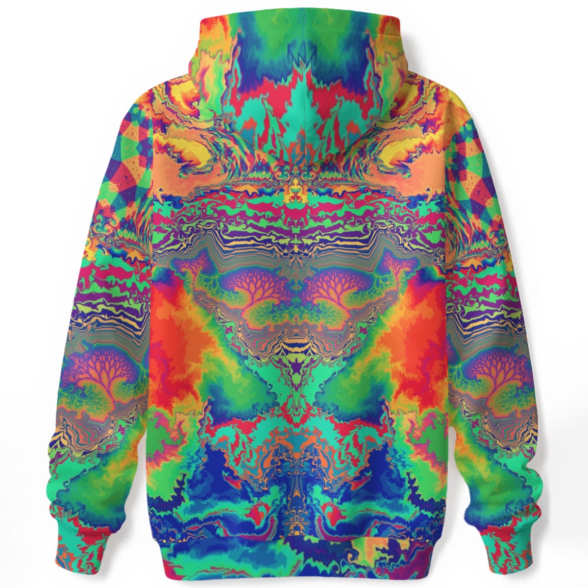 Acid Melt Unisex Cotton Pullover Hoodie