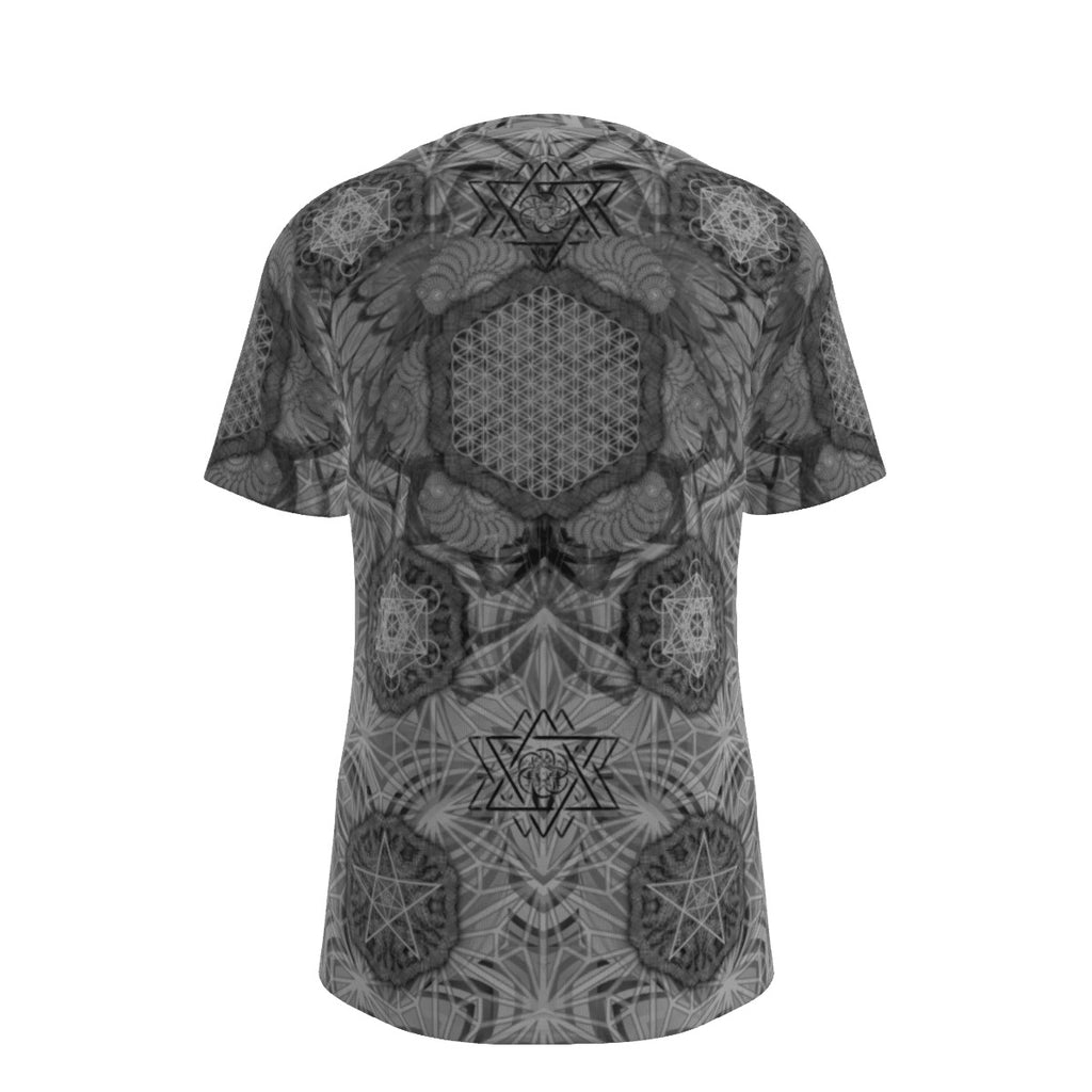 Angel Catcher Light Grey Cotton T-Shirt