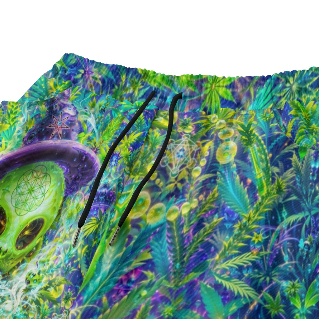 Alien Wizard Stoner Unisex Cotton Shorts