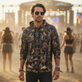 Crushed Velvet Pullover Hoodie | Egyptian Atlantis