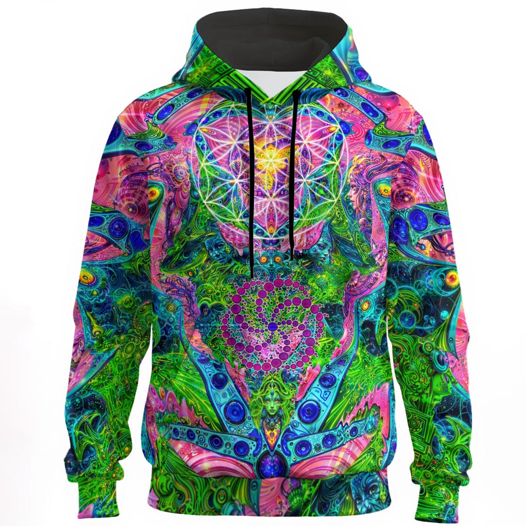 Psy Tribal Shroom Unisex Cotton Pullover Hoodie