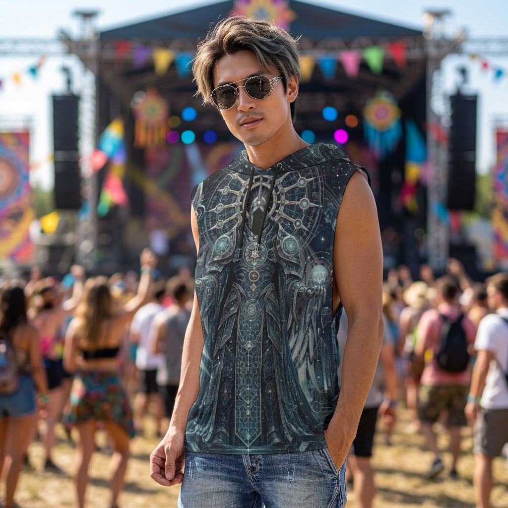 Sleeveless Pullover Hoodie | Cosmic Knight