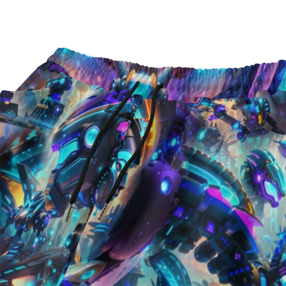 Cyber Punk Mech Unisex Cotton Shorts