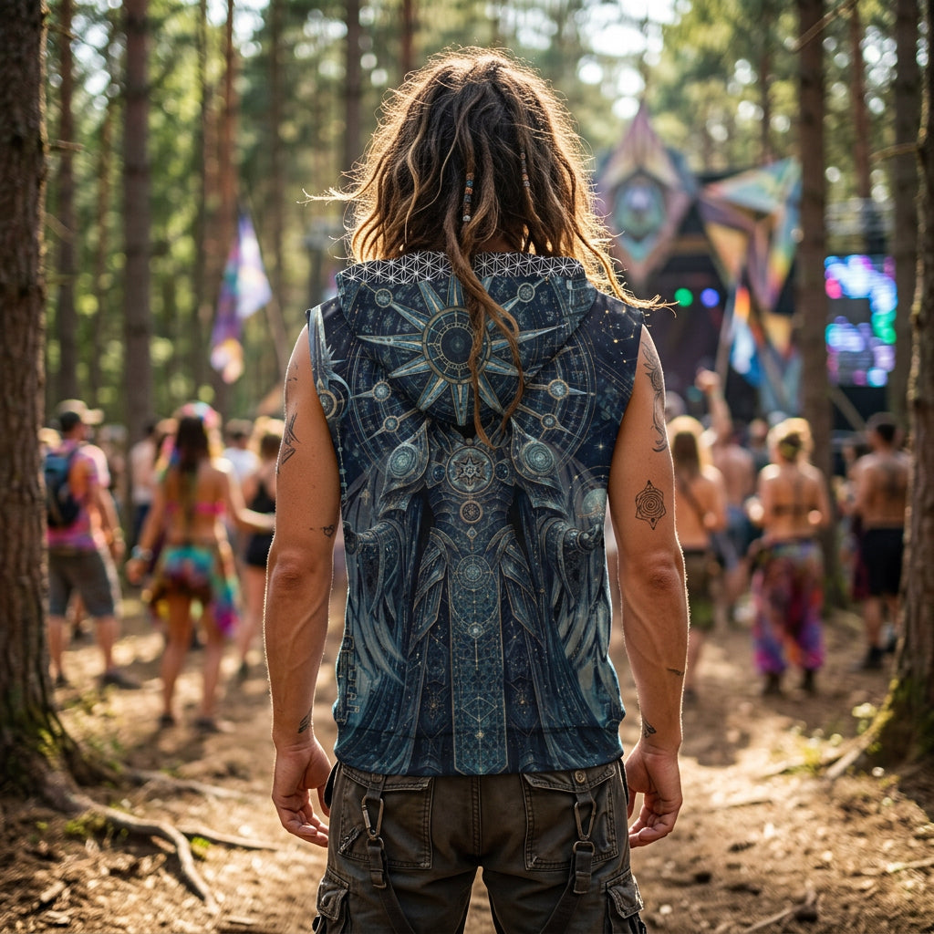 Sleeveless Pullover Hoodie | Cosmic Knight