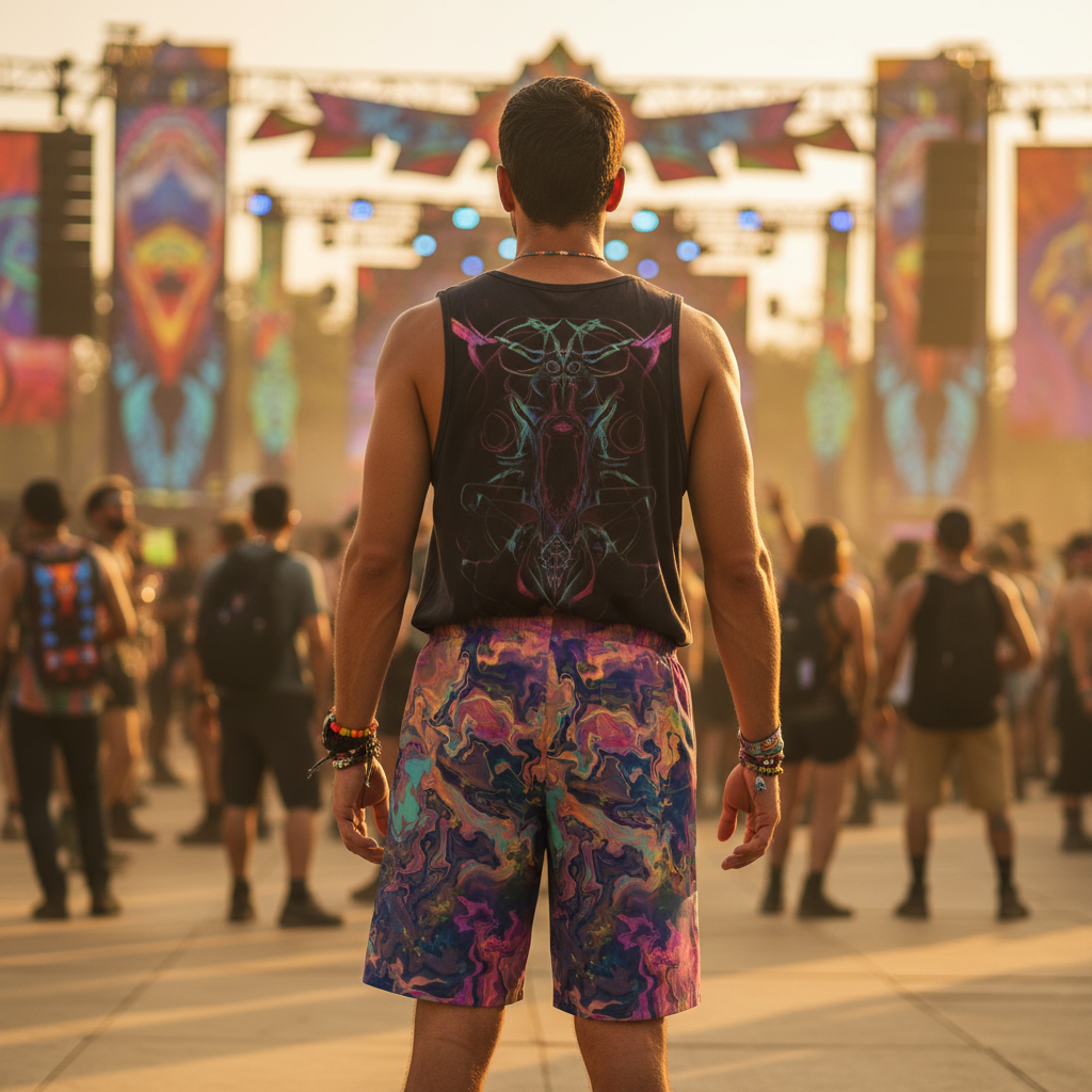 Liquified Abyss Unisex Cotton Shorts