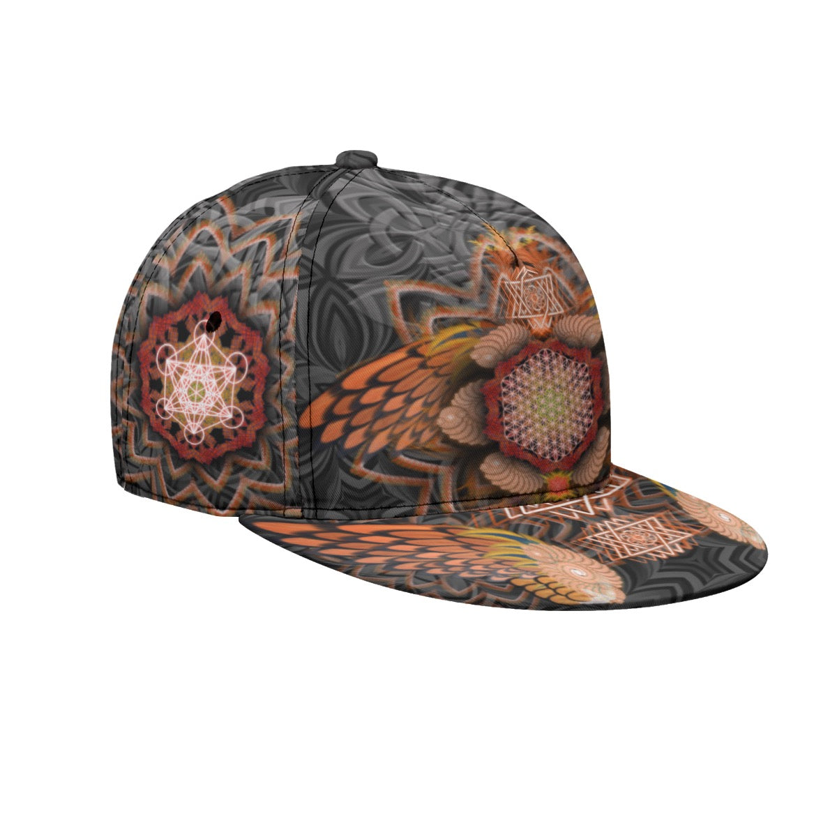 Angel Catcher Orange Snapback Hat
