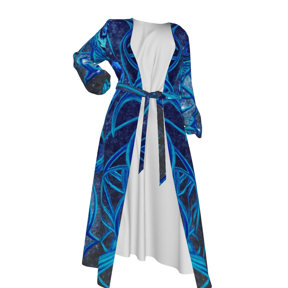 Chiffon Kimono | Mystic Eye Blue