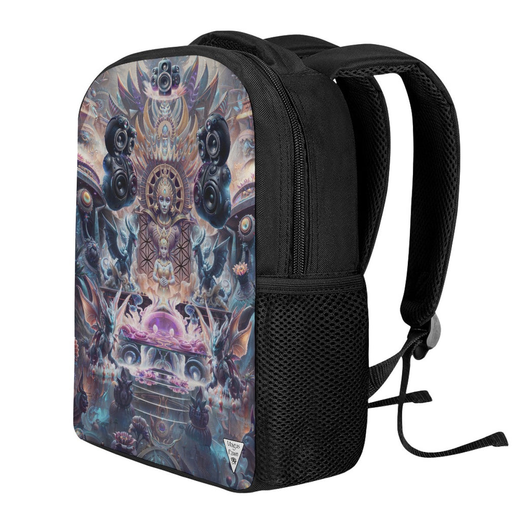 Temple of Sound rave bag side angle with festival art print