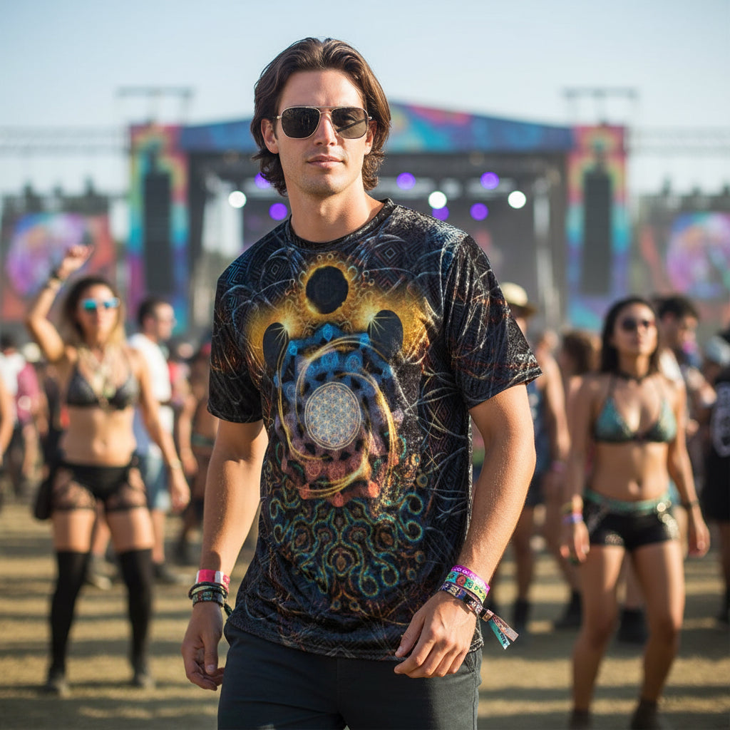 Crushed Velvet T-Shirt | Solar Eclipse