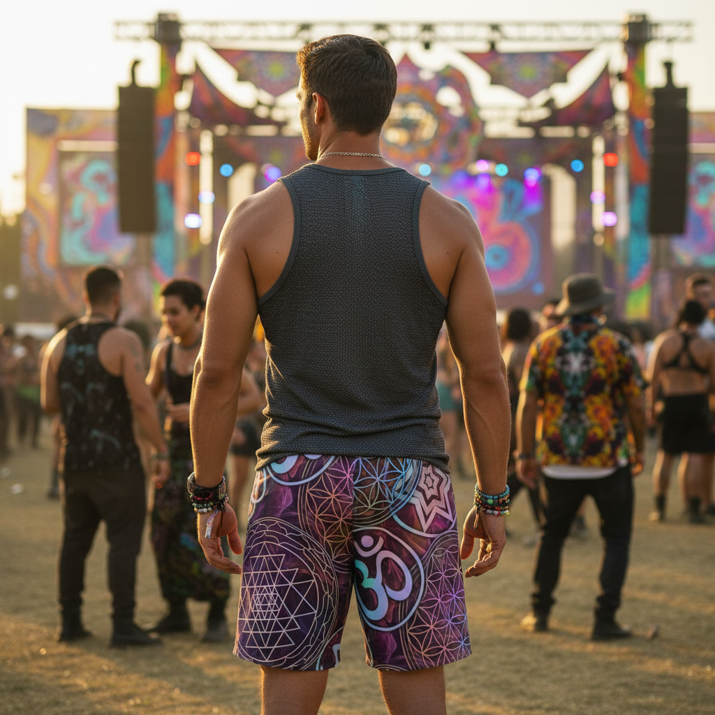 Sacred Geo Unisex Cotton Shorts
