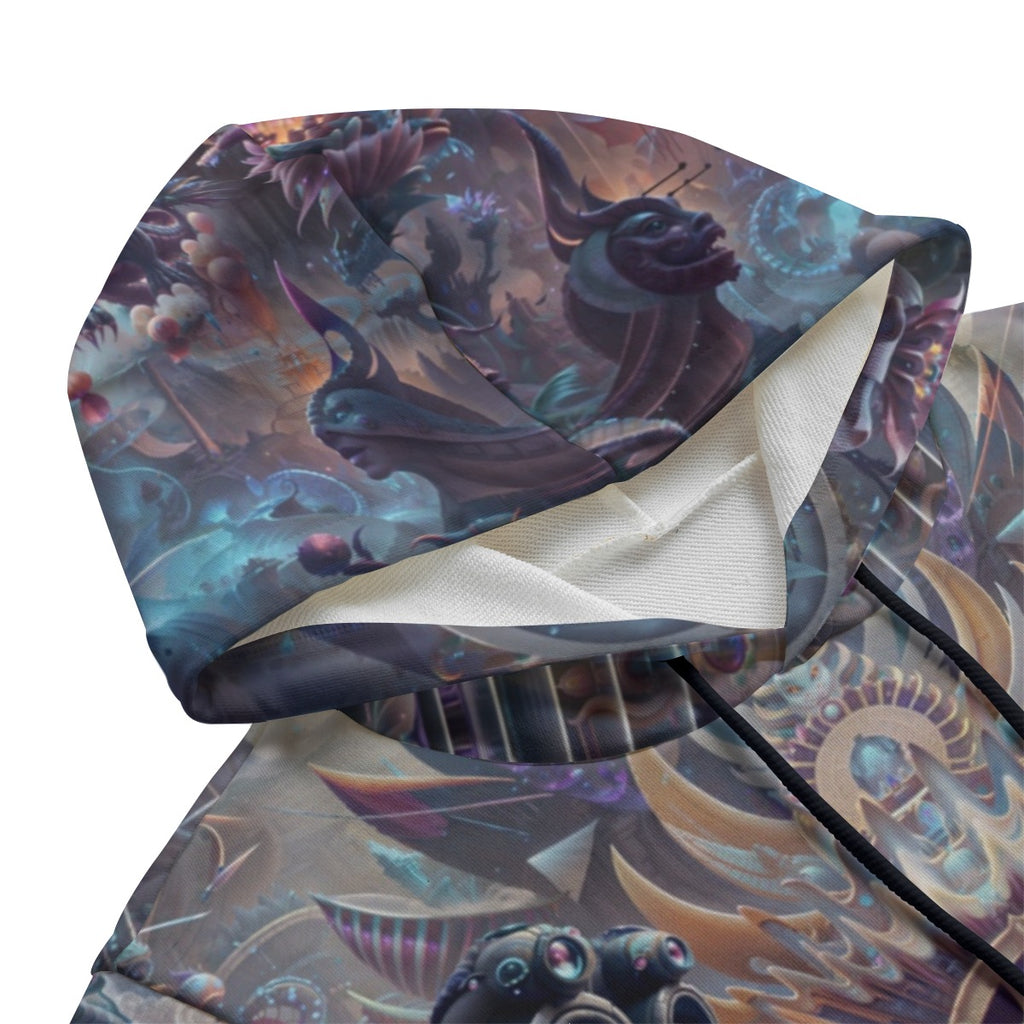 Temple of Sound Unisex Cotton Sleeveless Pullover Hoodie Vest