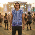 Galactic Alien Oracle Cotton Sleeveless Pullover Hoodie Vest
