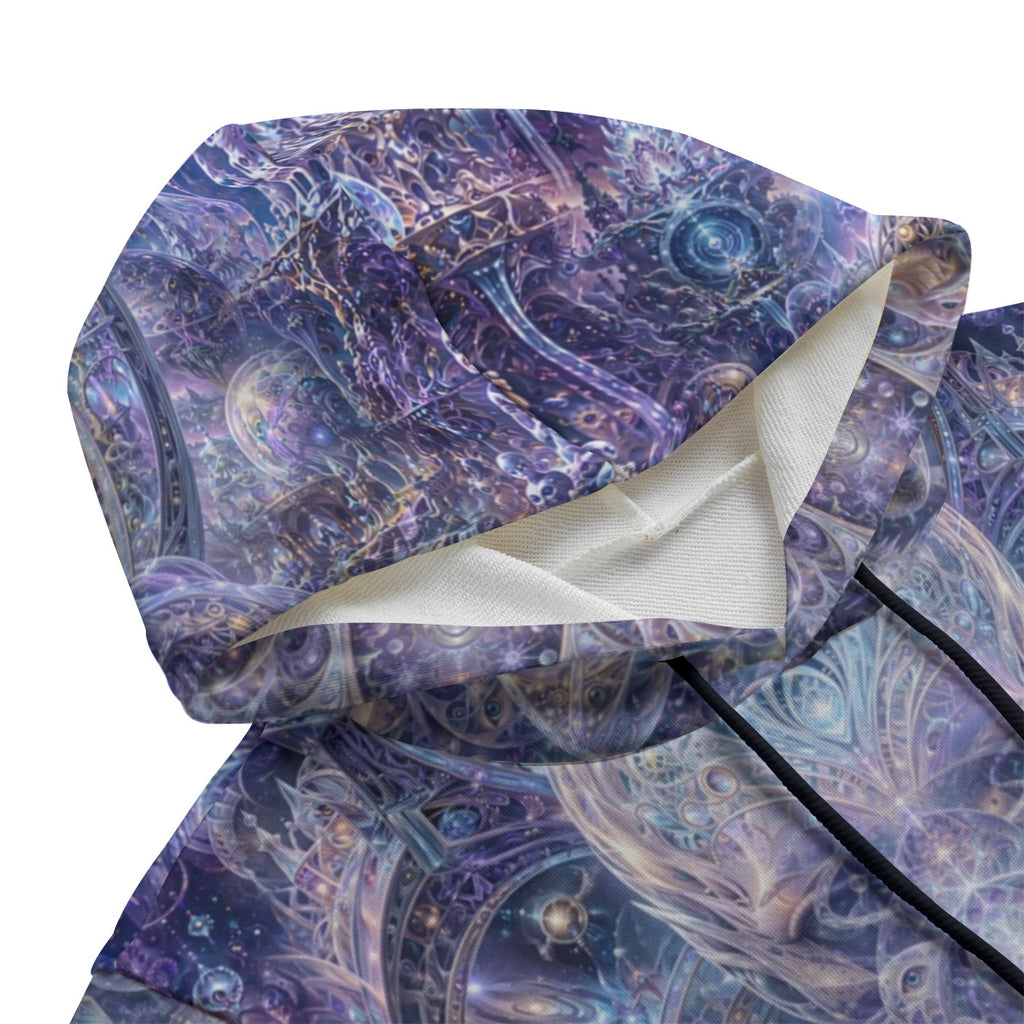 Galactic Alien Oracle Cotton Sleeveless Pullover Hoodie Vest