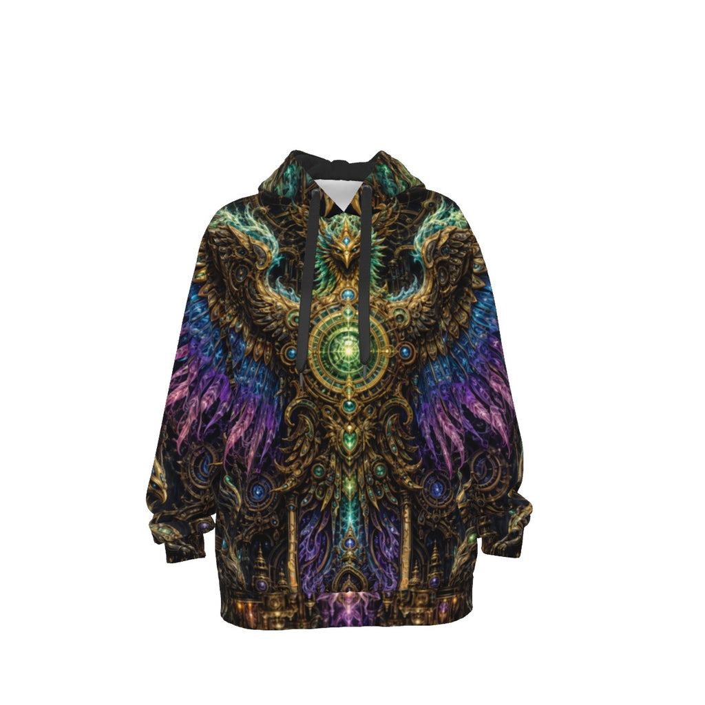 Cotton Unisex Pullover Hoodie | Golden Phoenix
