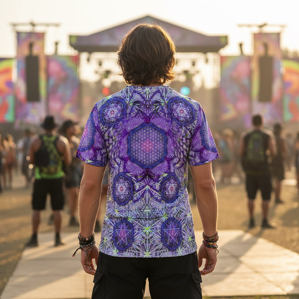 Angel Catcher Light Purple Crushed Velvet T-Shirt