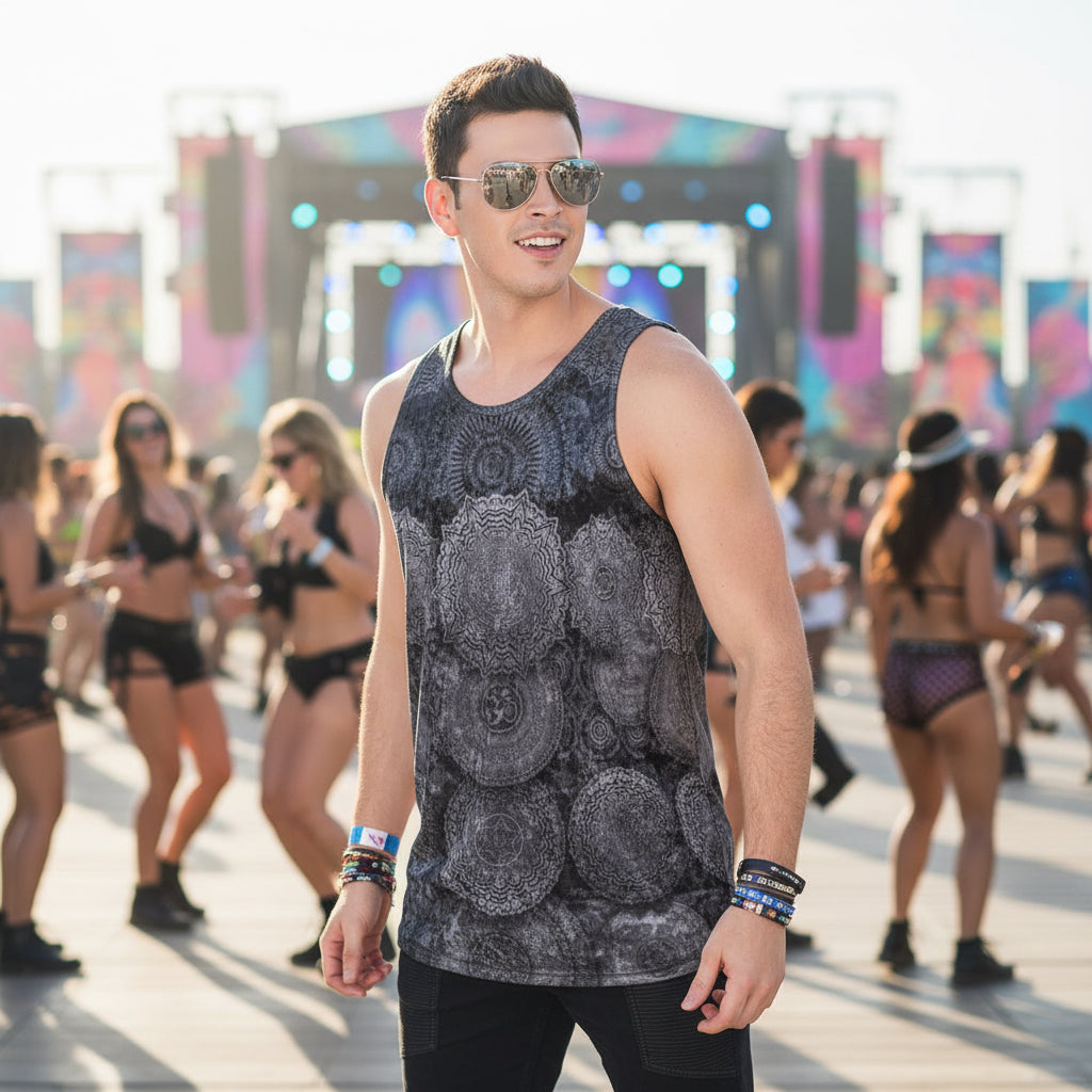Crushed Velvet Tank Top | Void Mandala
