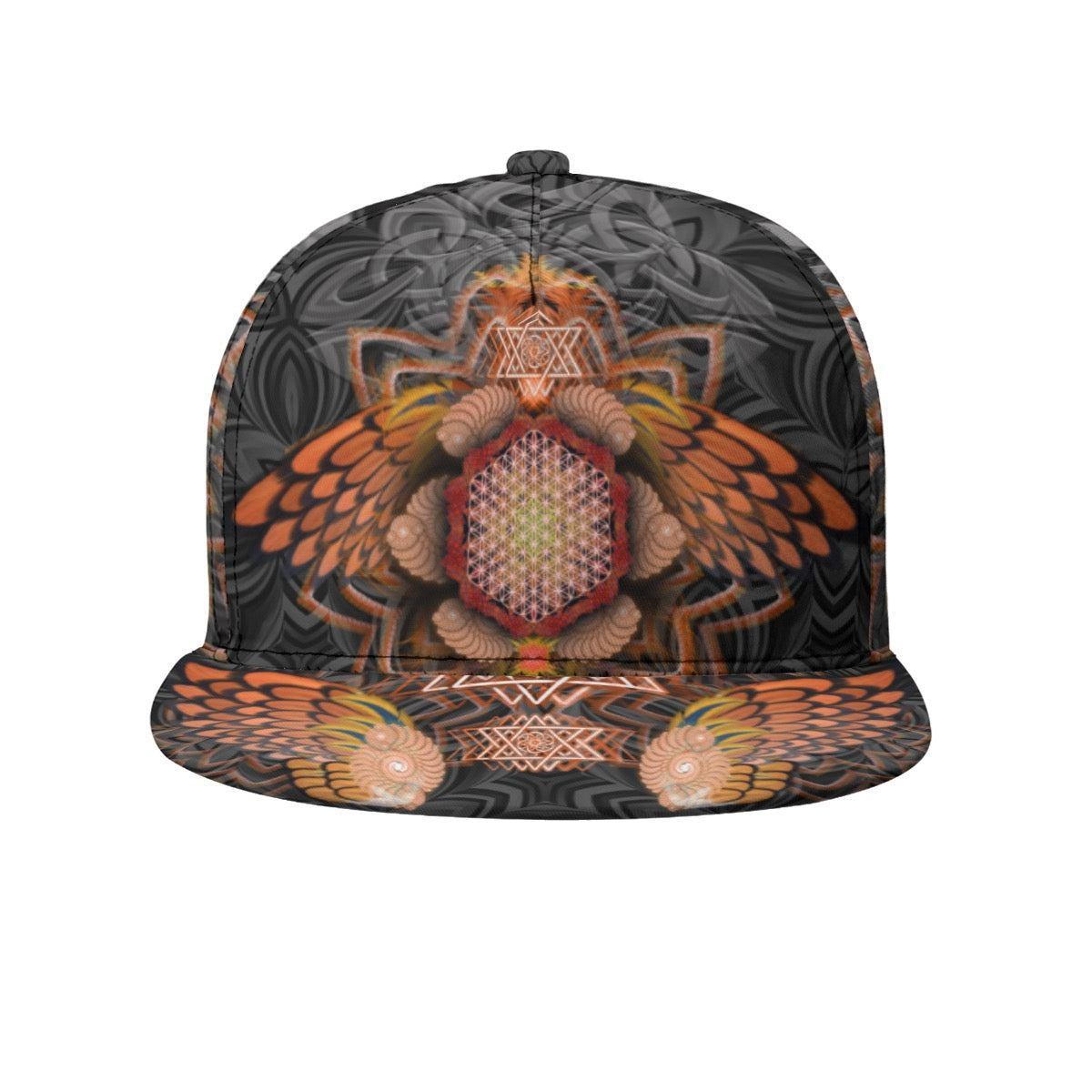 Angel Catcher Orange Snapback Hat