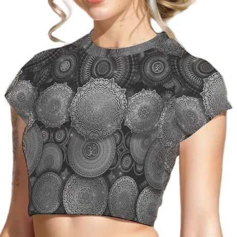 Cropped T-shirt | Void Mandala