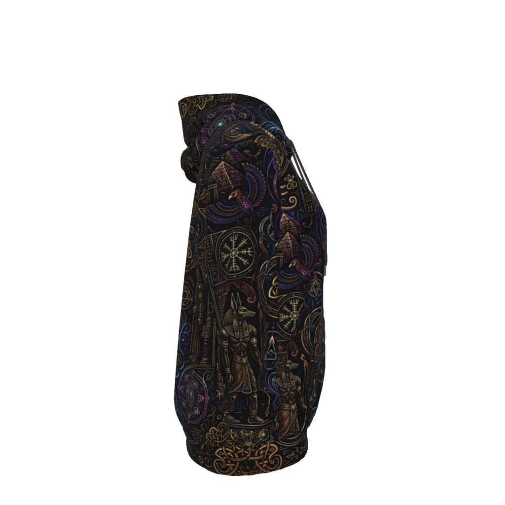 Mystical Egyptian Unisex Cotton Pullover Hoodie