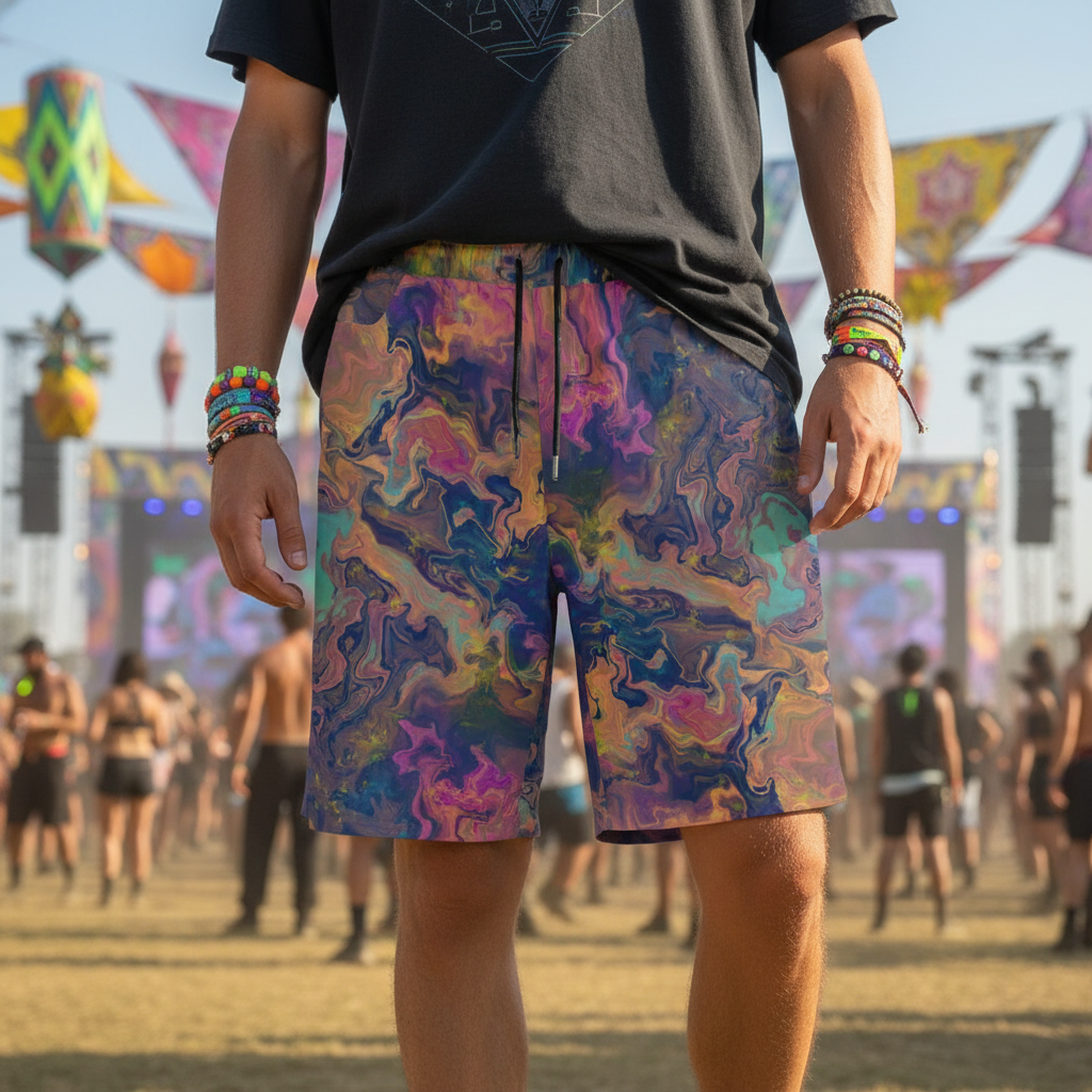 Liquified Abyss Unisex Cotton Shorts