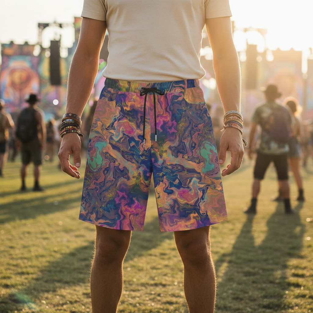 Liquified Abyss Unisex Cotton Shorts