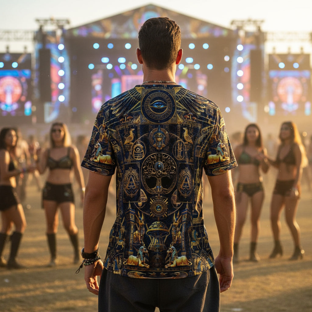Crushed Velvet T-Shirt | Egyptian Atlantis