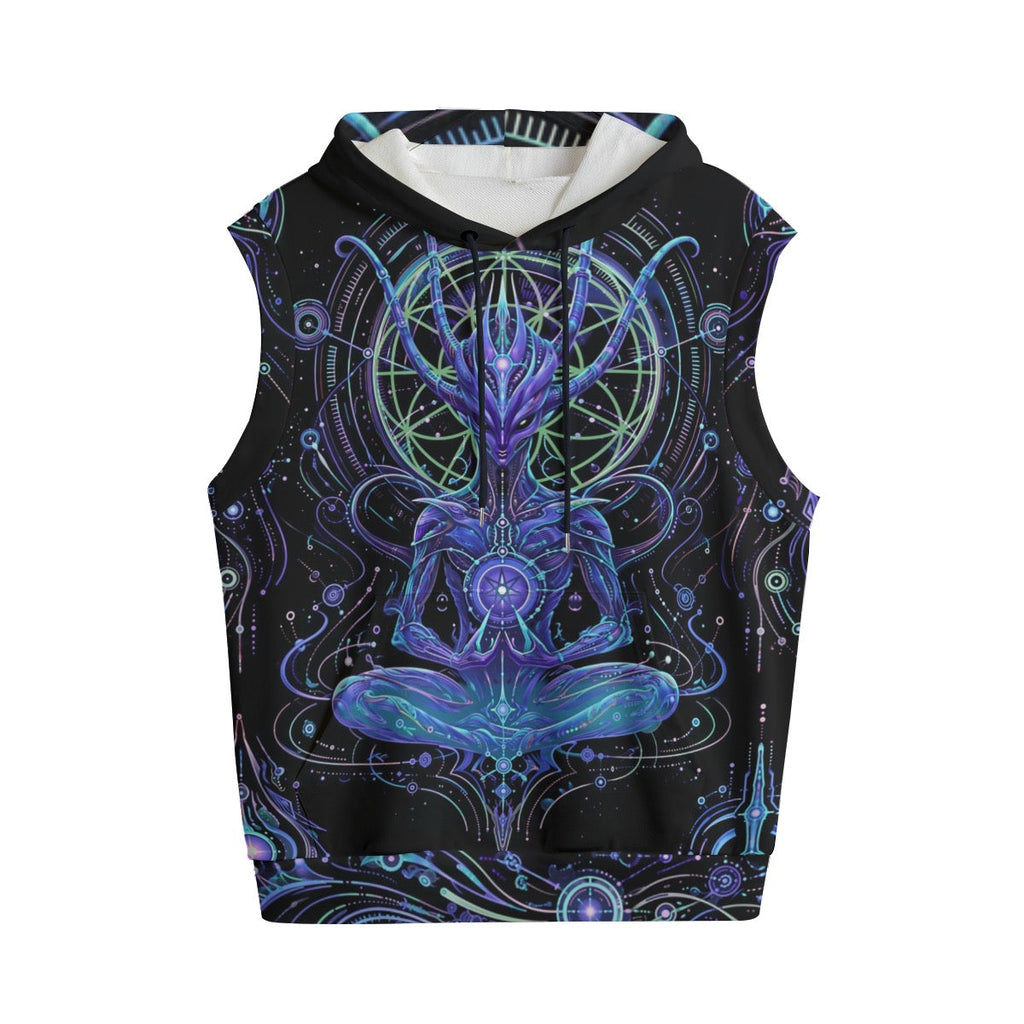 Cotton Sleeveless Hoodie | Summon of Light
