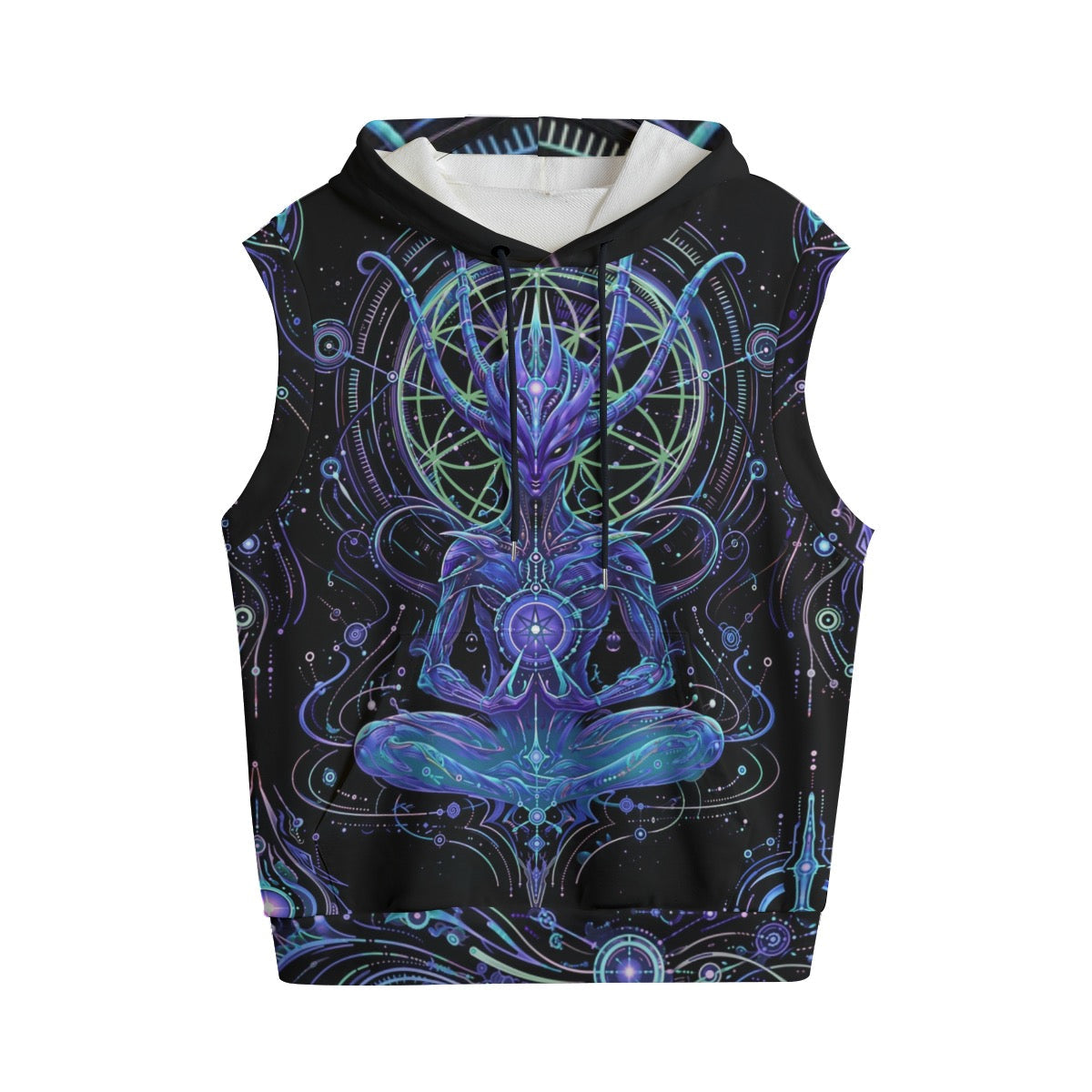 Cotton Sleeveless Hoodie | Summon of Light