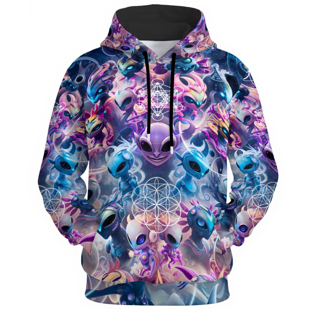 Alien Dimensions Unisex Cotton Pullover Hoodie